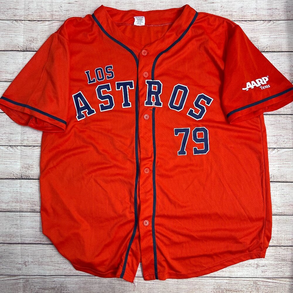 Houston Astros "Los Astros" Jose Abreu #79 Orange Jersey | Adult XL | AARP Texas